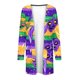 thumbnail image 5 of Prendas de abrigo y chaquetas informales sin capucha de manga larga para mujer, blusa informal de manga larga con estampado y bolsillo, cárdigan, abrigo holgado de algodón de imitación para mujer, 5 of 6