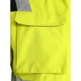 thumbnail image 6 of Haitryli Men Adults Hi Vis Work Jacket Reflective Fleece Safety Jacket with Pockets High Visibility Outdoor Work Coat Fluorescent Green L, 6 of 7