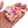 thumbnail image 3 of 30pcs Wooden Peg Photo Clip with Beautiful Shell Design for Note Memo Holder, 3 of 9