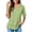 W10-Green, variant on Women Tops Summer Loose Fit Edge Short Sleeve T Shirt Solid Color Tee Leisure Women'S Clothing Light Green