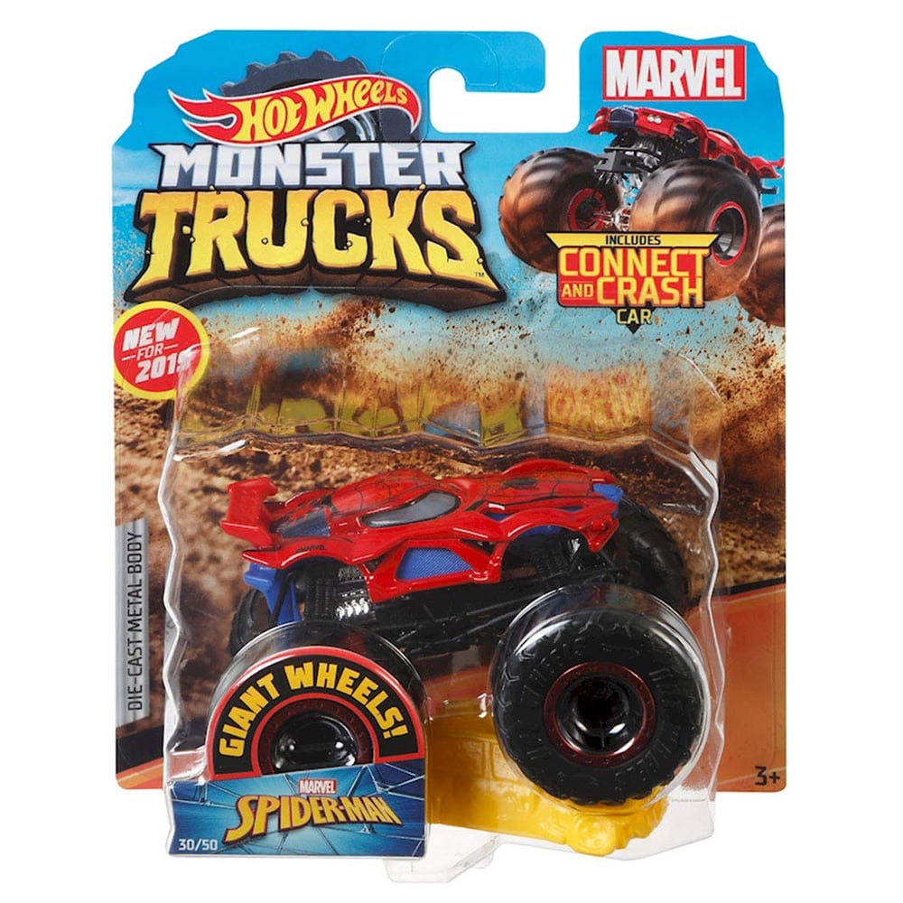 Hot Wheels Monster Trucks Spider-Man Spiderman Oversized Marvel 1