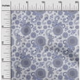 thumbnail image 2 of oneOone Polyester Spandex White Fabric Asian Paisley Craft Projects Decor Fabric Printed By The Yard 56 Inch Wide, 2 of 4