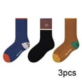 thumbnail image 2 of Esaierr Kids Boys Socks Cartoon Embroidery Socks Non Skid Anti Slip Crew Socks Toddler Mid-Tube Socks Cotton Baby Socks Warm Socks 3 Pairs for 3-12 Years Old, 2 of 8