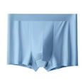 thumbnail image 5 of zeranth Men Underpants Solid Color Soft Mid Waist Elastic Seamless Thin Smooth Anti-septic Moisture-wicking U Convex Pounch Quick Dry Men Boxers Underwear, 5 of 7