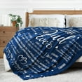 thumbnail image 5 of Gifts for Dad Blanket - Best Dad Ever Blanket for Fathers Day, Dad Gifts From Daughter Son, Dad Birthday Gifts, Presents for Dad Blanket on Father's Day Christmas, Fluffy Blanket 157 * 132CM, 5 of 6
