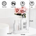 thumbnail image 2 of Dispensador de enjuague bucal BYAWAY con portavasos y 14 tazas, color blanco, 2 of 7