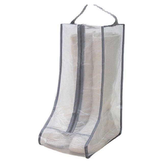 PVC Sac de Rangement de Démarrage Chaussures Transparentes Imperméables Chaussures Chaussures Organisation Étanche à l'Humidité Protection Poignée de Levage Chaussures Organisateur Accessoires Gris Long