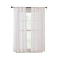 thumbnail image 7 of (2 pack) Your Zone Diamond Clip Sheer Single Curtain Panel, Pink Starlight, 38"W x 63"L, 7 of 7