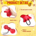 thumbnail image 2 of 1 Pair Spanish Castanets Flamenco Castanets with String Traditional Wood Hand Percussion Castanets, 2 of 5