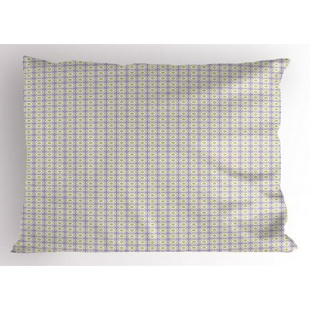 flower pillow sham continuous