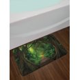 thumbnail image 2 of Tree Bath Mat, Illustration of a Pathway into a Mystic Rainforest, Plush Bathroom Decor Mat with Non Slip Backing, 29.5" X 17.5", Yellow Green, by Ambesonne, 2 of 2