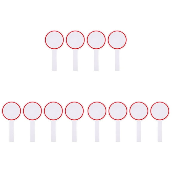 MLINS 12 Pcs Dry Erase Paddles Blank Auction Paddles Handheld Dry Erase Whiteboards Write Boards