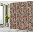 thumbnail image 4 of Ambesonne Paisley Shower Curtain, Vintage Leaf Flower Motif, 69"Wx84"L, Reseda Green, 4 of 4