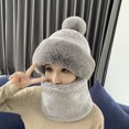 thumbnail image 5 of Bufanda y gorro a prueba de viento para mujer 2 en 1, bufanda de franela para mujer, gorro de esquí cálido para invierno, gorro de ciclismo, bufanda, gorro, protección para las orejas,, 5 of 5