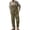 Army Green, variant on Jumpsuit Trendy Wide Leg Men Bib Overalls Skin-Friendly Bib Overalls Cargo One-Piece Adjustable Suspender Straps Work Wear Army Green 2XL