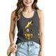 thumbnail image 2 of Women's Football Graphic Tank Tops, Women's Sleeveless Running Tank Top, Breathable Lightweight Sports Vest for Workout, Gym, Yoga, Training for Soccer Tournament 2026 Gray Size: XL, 2 of 5