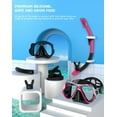 Greatever Dry Snorkel Set,Panoramic Wide View,AntiFog Scuba Diving