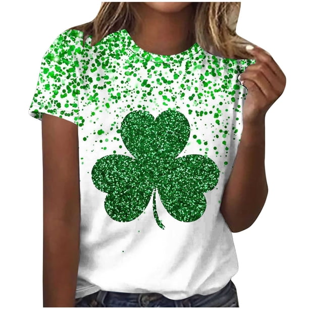 Camisetas Casuales de Manga Corta con Cuello de Tripulación Impresa de San Valentín Tee Gráfica Ligera Top 95% Poliéster 5% Elastano para el Uso Diario, Camiseta de Moda Cómoda