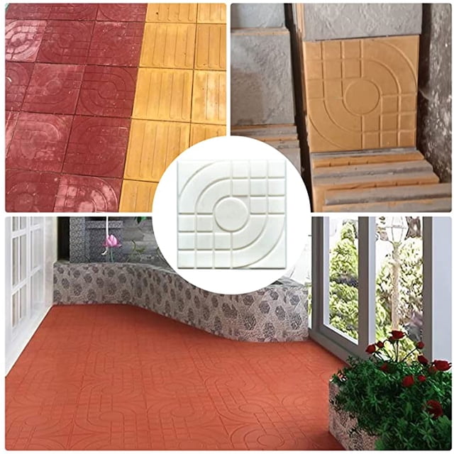 Molde Ferroviario DIY Ladrillo Hormigón /30 x 30 cm ZefeiWu 8390615406451