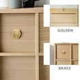 thumbnail image 3 of Minkissy Decorative Front Door Hardware Lion Head Door Knocker Golden 1Set, 3 of 6