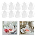 thumbnail image 2 of 100pcs Creative Drawstring Candy Gift Bags Drawstring Organza Pouches (White), 2 of 5