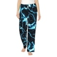 thumbnail image 2 of Lsque Lightning Print Women's Pajama Pants, Lounge Pant - Comfortable Home Wear,Elastic Waistband, Stylish Design-XX-Large, 2 of 9