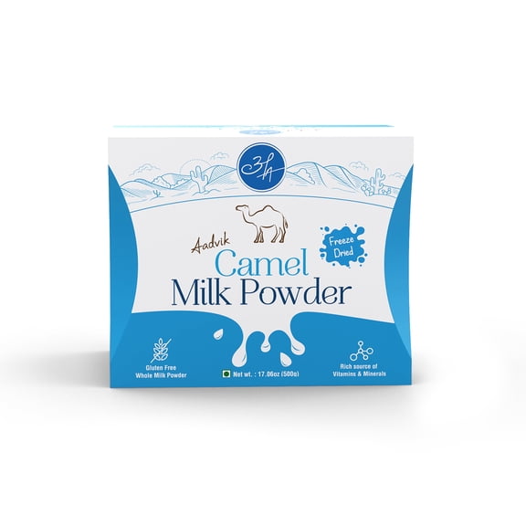 Aadvik Camel Milk Powder I Freeze Dried | 17.68 Oz | 0.707 Oz x 25 Sachets (20x25)