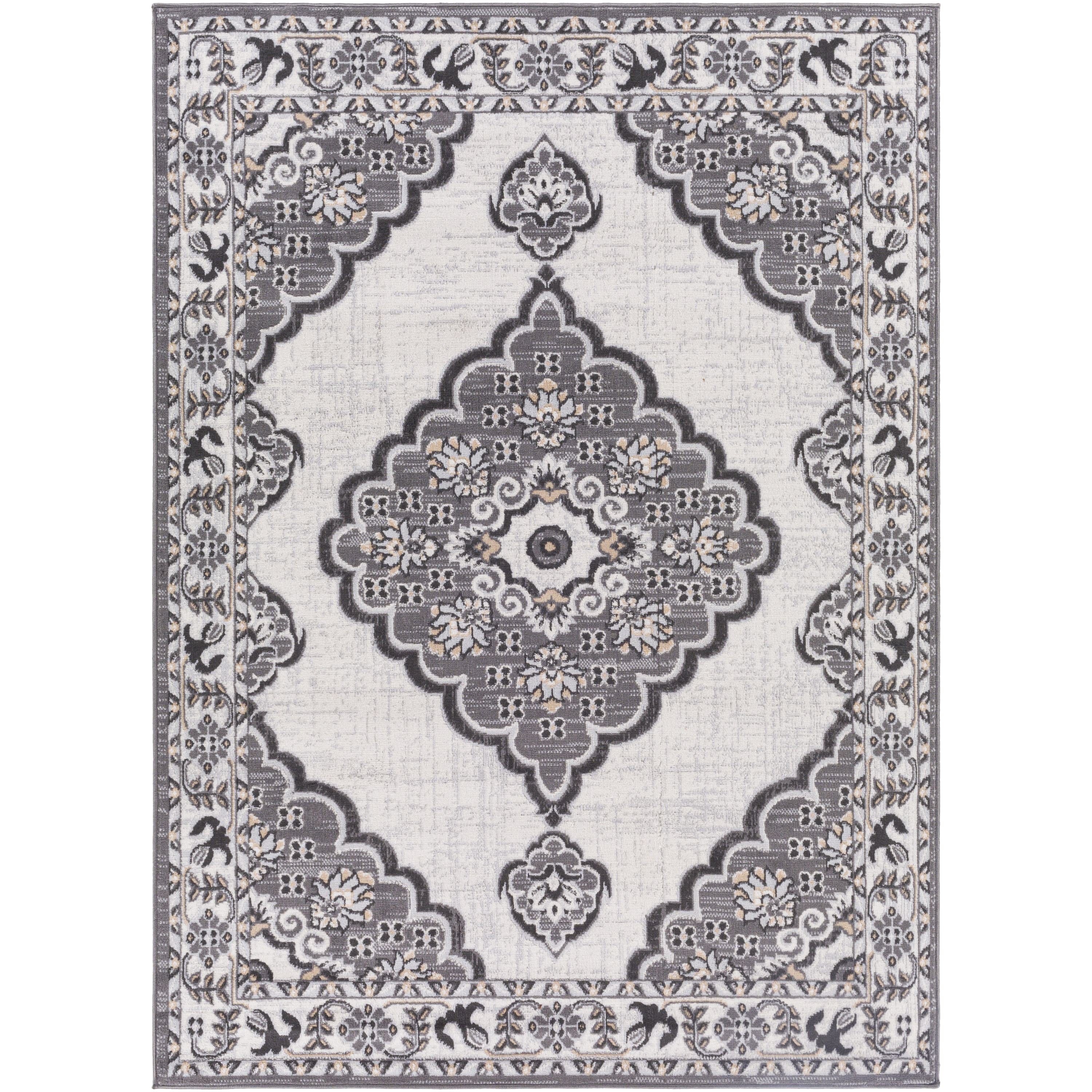 Artistic Weavers Afelpado Gray Oriental 6'7" x 9' Rectangle Area Rug - image 2 of 5