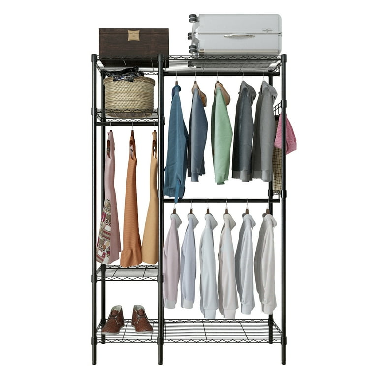 Langria heavy duty wire shelving garment rack clothes rack hotsell