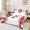 White Red F, variant on Feelyou Patriotic Baseball Letter G Twin Sheets for Boys, USA Flag Sport Bedding, Red White Blue, 3-Piece, 1 Flat Sheet, 1 Fitted Sheet and 1 Pillowcase