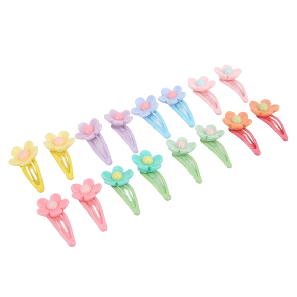 32 Uds. Pinzas de plástico para el pelo de flores para mascotas, horquillas elegantes para perros, accesorios de aseo para uso diario, viajes de boda