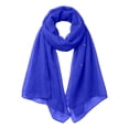 thumbnail image 4 of Fashion Solid Color Cover Up for Women Summer Loose Fit Flowy Sun Pullover Scarf Style Swimwear Swimwear Cover Up(Blue.), 4 of 5
