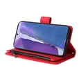 thumbnail image 2 of Case for Samsung Galaxy Note 20 5G Cover Zipper Pocket Wallet Case Magnetic Protective - Red, 2 of 5