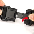 thumbnail image 3 of TEAJOPSUU Men's Lightweight-Duty Nylon Belt with Quick Release Plastic Buckle- Adjustable Utility Belt for Outdoor Work Hiking Cargo Pants Trim to Fit Black, 3 of 9