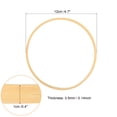 thumbnail image 2 of Unique Bargains 4.7' Wooden Bamboo Floral Hoop Rings for DIY Crafts Wedding Wreath 8Pack, 2 of 5