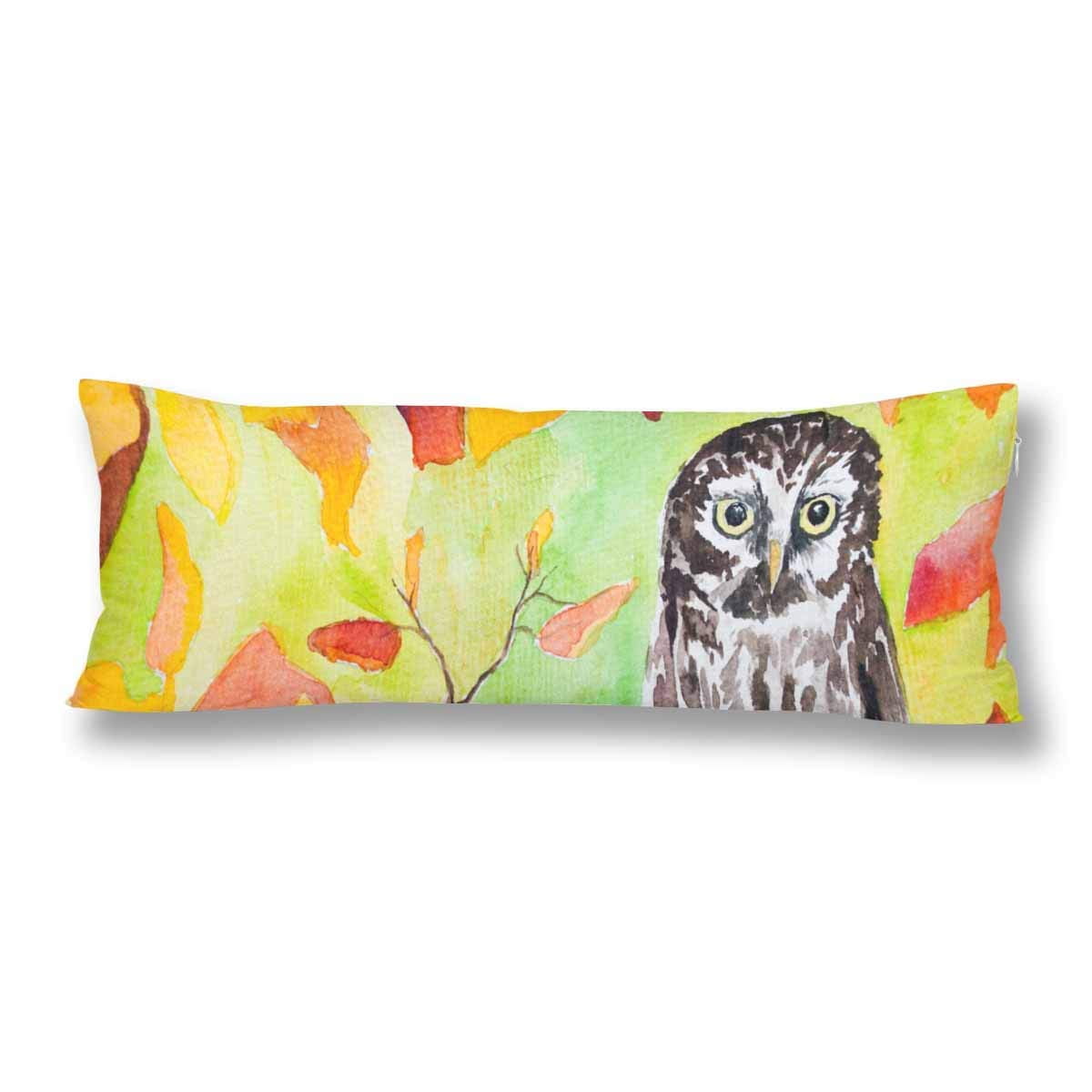 Gckg Autumn Owl Autumn Forest Body Pillow Covers Case