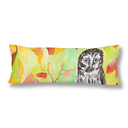 Gckg Autumn Owl Autumn Forest Body Pillow Covers Case