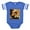Royal Blue, variant on CafePress - Sunflower - Cute Infant Baby Football Bodysuit