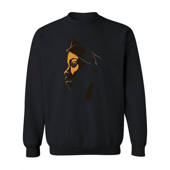 Drawing Of An African Woman Sweatshirt Women -Image by Shutterstock, Female 3X-Large