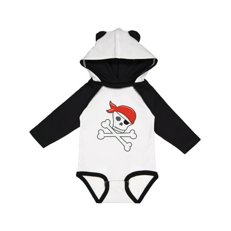 

Inktastic Pirate Skull and Crossbones Gift Baby Boy or Baby Girl Long Sleeve Bodysuit