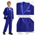 thumbnail image 4 of LOLANTA Kids Tuxedo Suits for Boys Ring Bearer Outfit 5 Piece Set Dress Clothes Formal Wear, 4 of 7