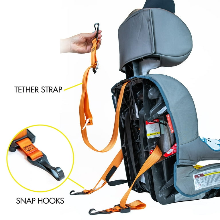 Tethered booster clearance seat