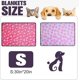 thumbnail image 3 of Liangnv 1 paquete de 2 mantas mullidas para perros: manta de lana premium súper suave y cálida para mascotas con estampado de patas, mantas impermeables para cachorros para perros pequeños y medi, 3 of 5
