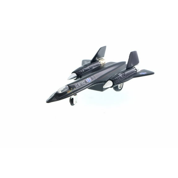 SR-71 Blackbird Pullback Plane, Black - Daron PMT51320 - Diecast Model Military Vehicle