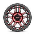 thumbnail image 3 of KMC Aluminum Rim KM540 RECON 18X8.5in Gloss Black Machined with Red Tint Finish, KM54088550900, 3 of 3