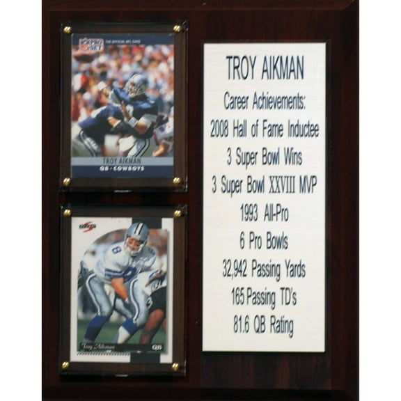 Troy Aikman Dallas Cowboys 8'' x 10'' Plaque