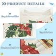 thumbnail image 2 of FORMRS Boys Rash Guard with Short Sleeves UPF 50+ Swim Shirts Sizes 3-12T, Red Christmas Poinsettia, 2 of 6