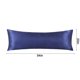 thumbnail image 3 of Numerosas fundas de almohada de seda satinada Funda de almohada de seda satinada adecuada para cabello y piel Tamaño estándar 51x137cm Con cremallera oculta Funda de almohada suave, transpirable, vidr, 3 of 8