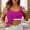 Hot Pink, variant on Women's Ribbed Tank Top with Built in Bra Slim Fit Racerback Sleeveless Workout Shirt Scoop Neck Summer Casual Undershirt with Removable Pads, Pink,L