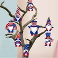 thumbnail image 5 of SLYNSHome 8Pcs 4th of July Hanging Ornament for Tree Independence Day Gnome Decoration Patriotic Red White Blue Memorial Day Accessories for Home Party, 5 of 7